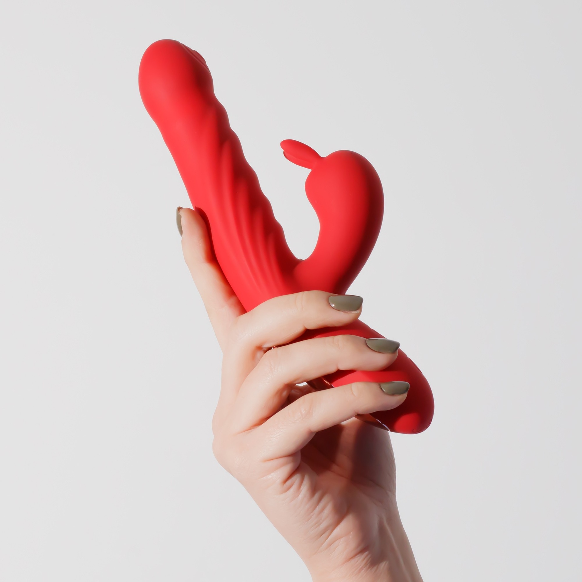 Crushious Lapin vibratore rabbit rosso silicone