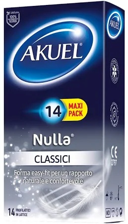 Akuel Nulla preservativi sottili 14 pezzi elastici