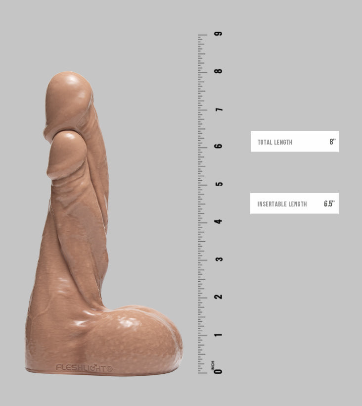 Fleshjack Twisted Twins dildo silicone intrecciato 8 pollici