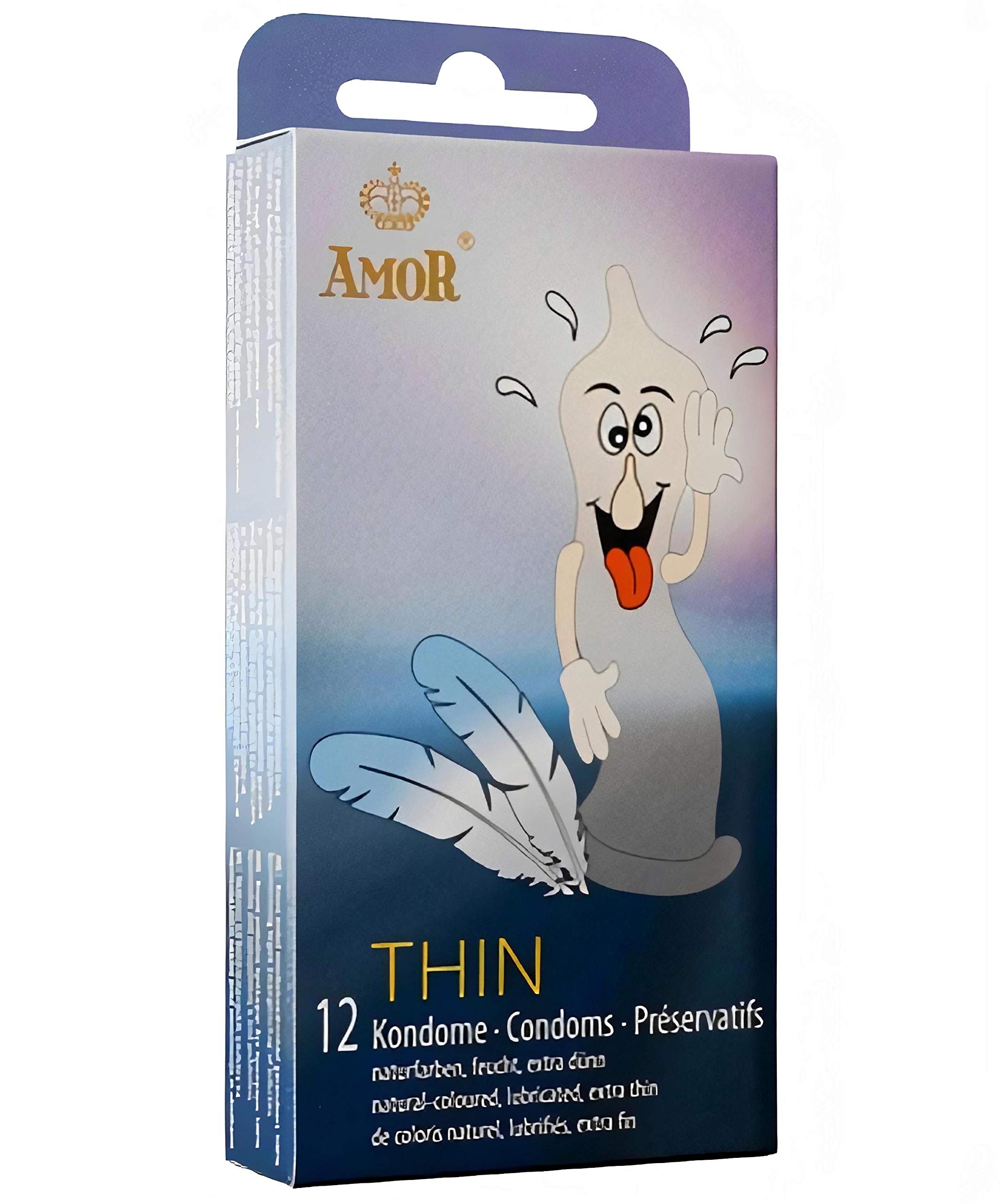 AMOR Thin preservativi ultrasottili 12 pz 0,055 mm