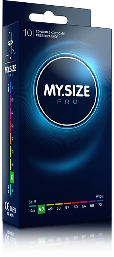 MY.SIZE preservativi 47 mm 3 pezzi misura giusta