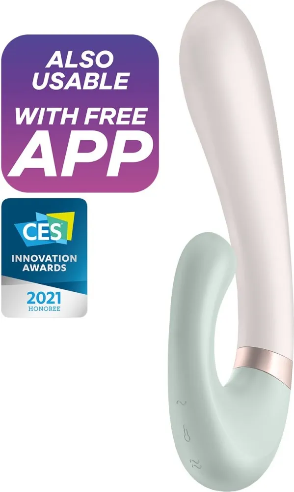 Satisfyer Heat Wave vibratore rabbit app riscaldante 39 gradi