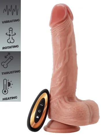 Crushious Inviktus vibratore realistico telecomando riscaldante