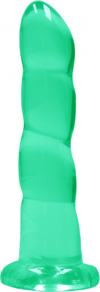 RealRock Crystal Clear 7 dildo ventosa turchese