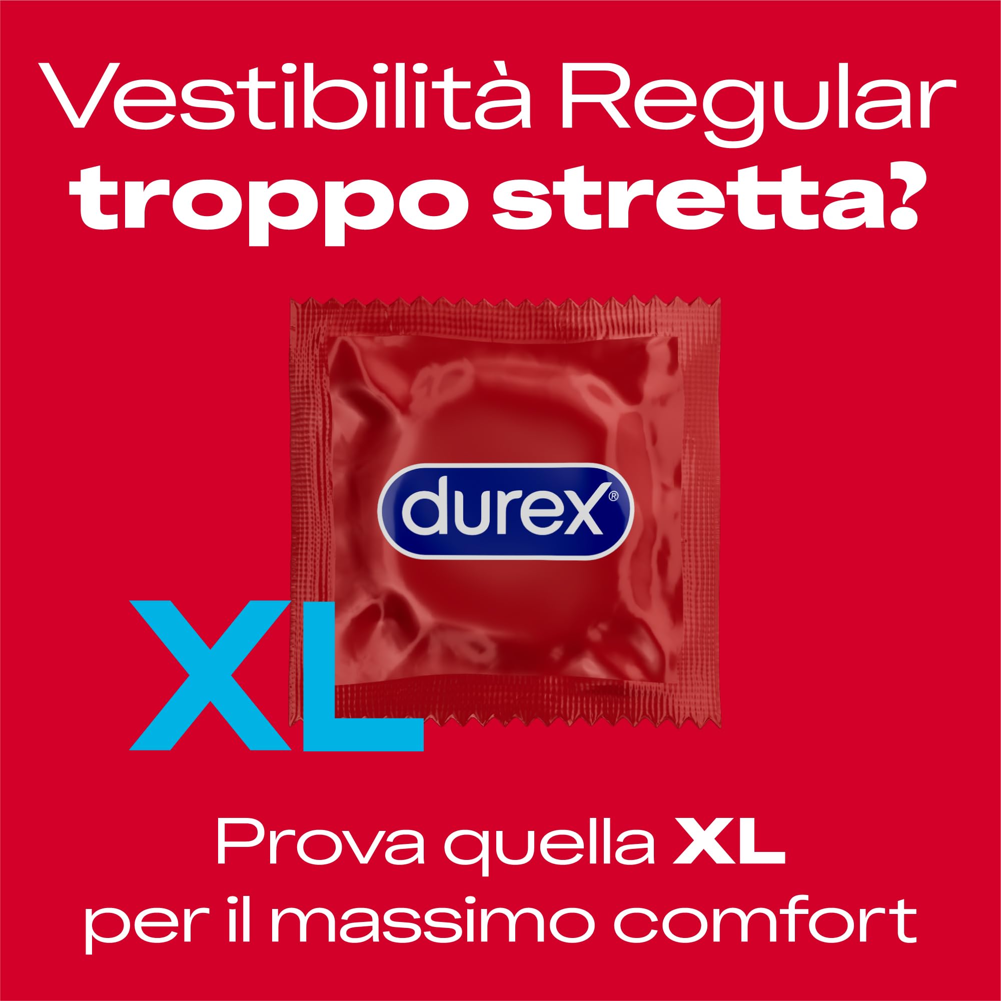 Durex SuperSottile XL Preservativi Sottili 10 Pezzi 60 mm