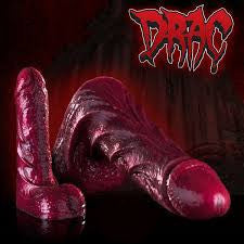 Fleshjack Freaks Drac dildo fantasy in silicone rosso