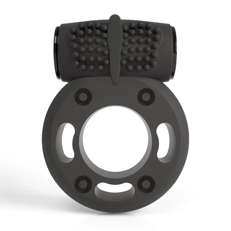 Crushious Booster anello vibrante TPE elastico con bullet