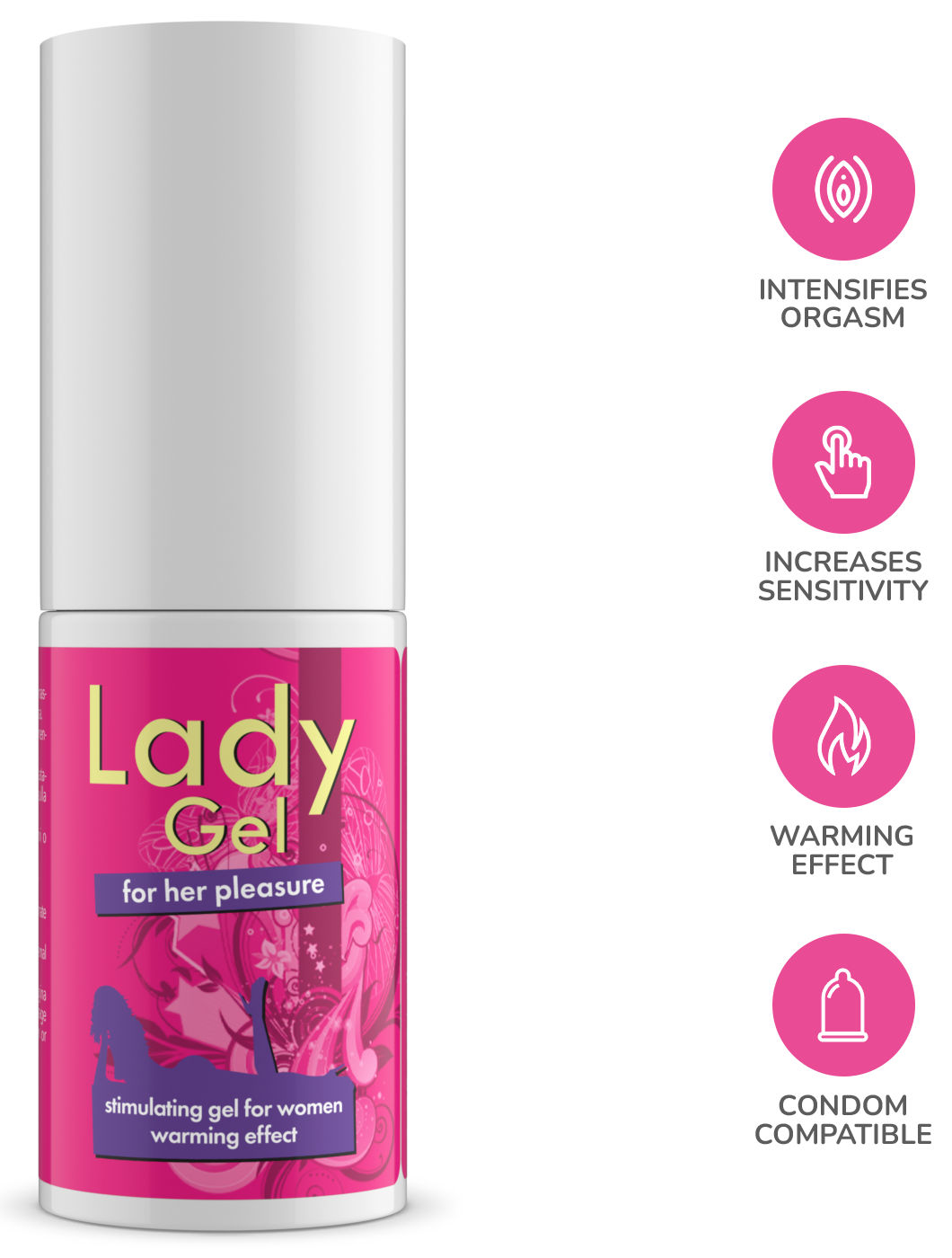 Lady Gel stimolante intimo per lei 30 ml