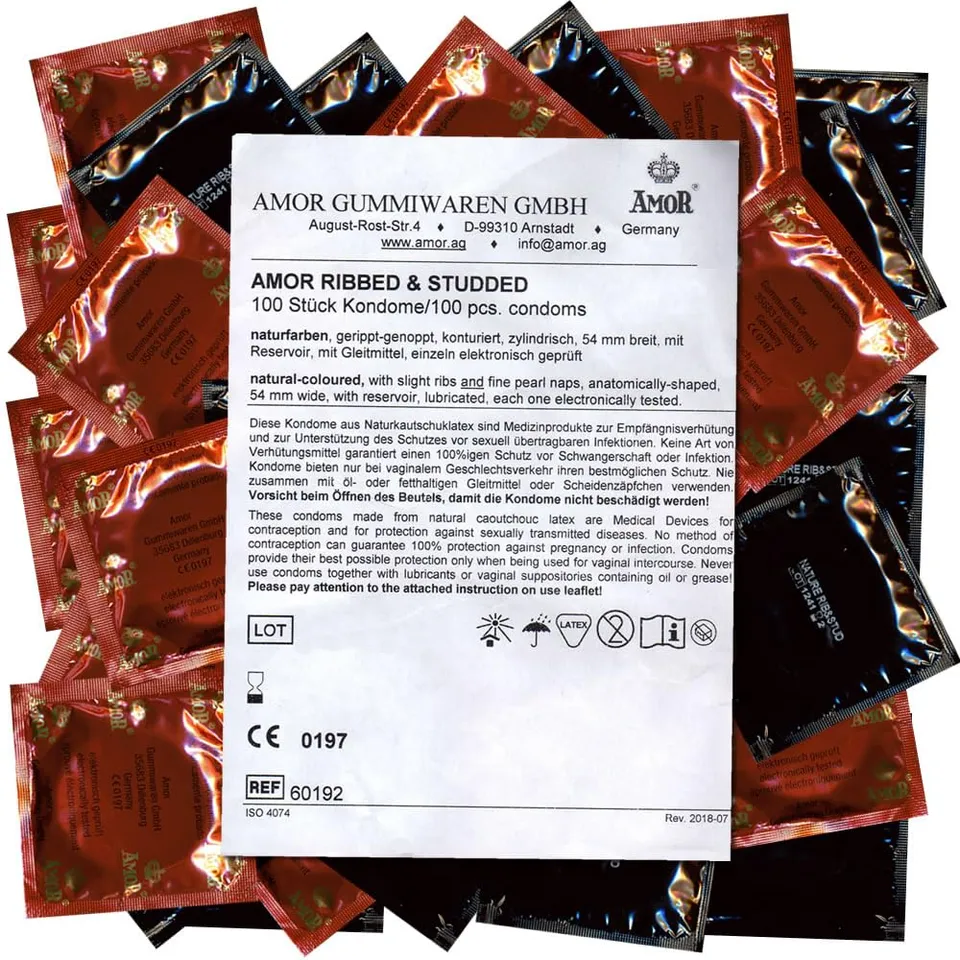 Amor Wild Moments preservativi 100 pezzi stimolanti