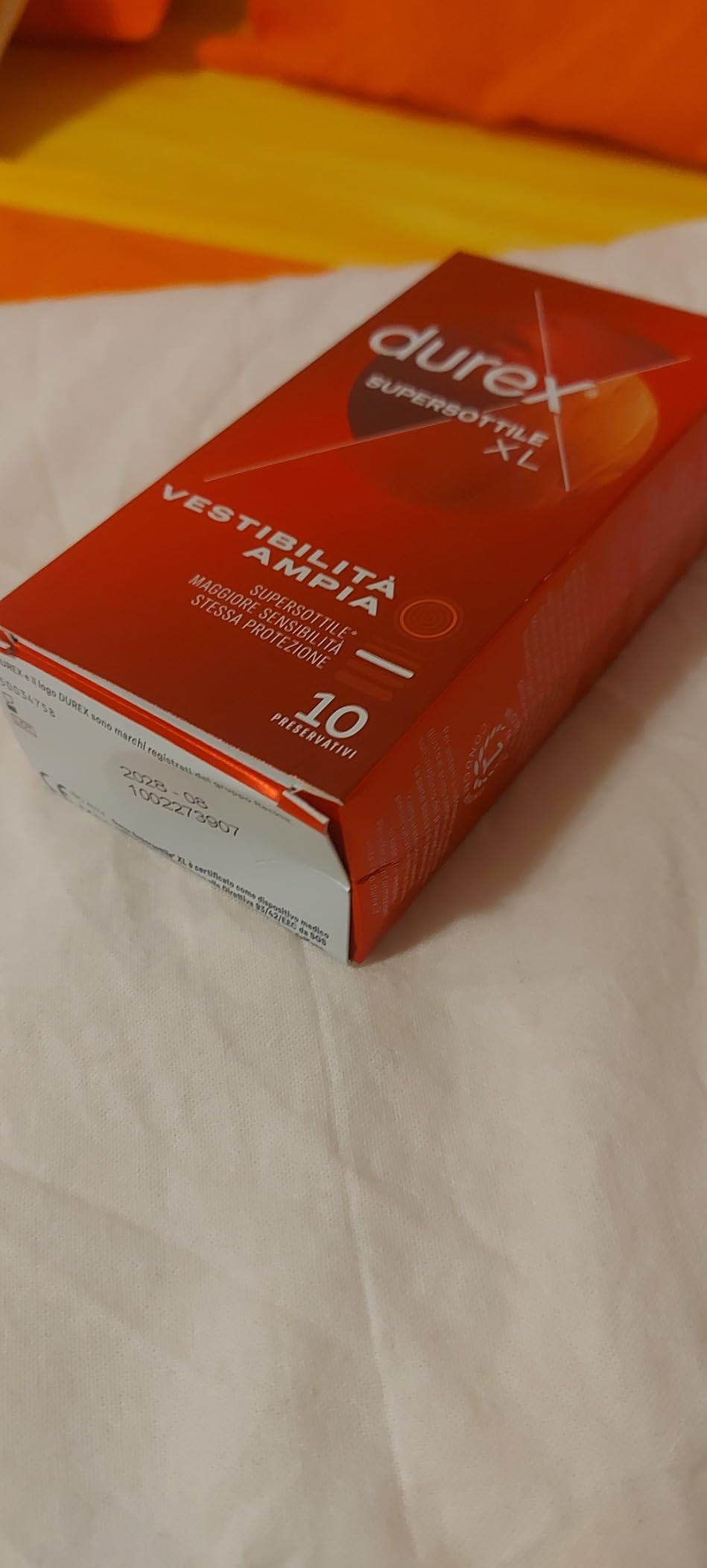 Durex SuperSottile XL Preservativi Sottili 10 Pezzi 60 mm