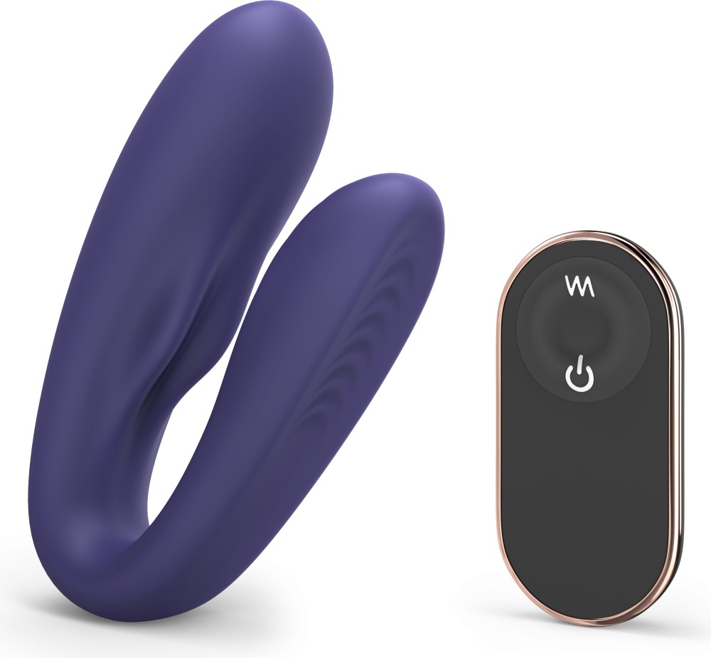 Love to Love Match Up vibratore di coppia viola telecomando