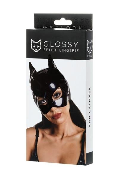 Glossy Ann Catmask maschera gatto nera bondage