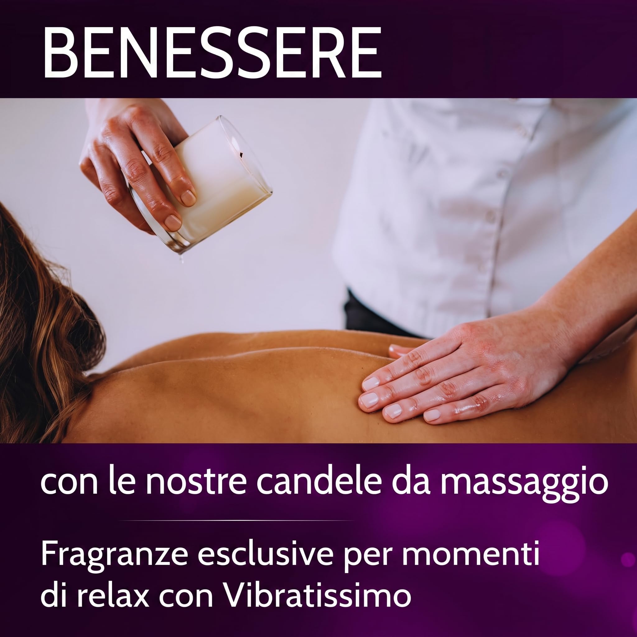 AMOR Vibratissimo Candela Massaggio Vanilla 100 ml