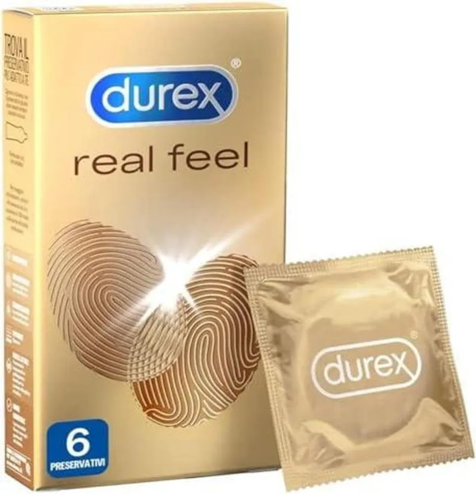 Durex Real Feel preservativi senza lattice 6 pezzi