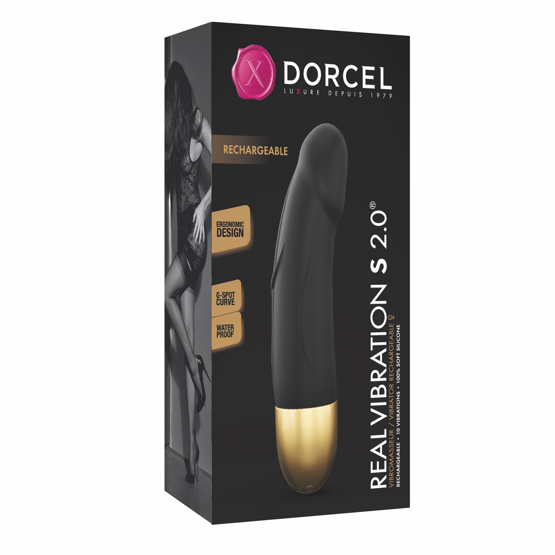 Dorcel Real Vibration S 2.0 Gold vibratore S silicone