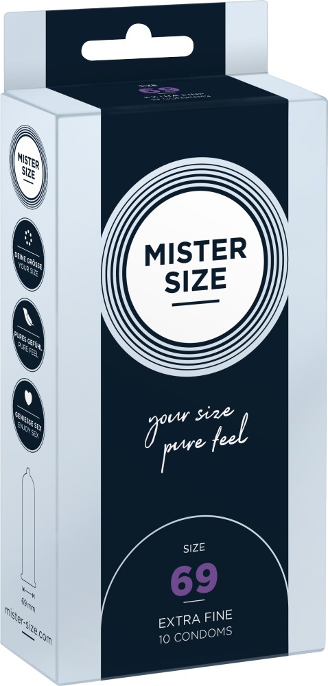 Mister Size 69 mm preservativi su misura 3 pezzi larghi