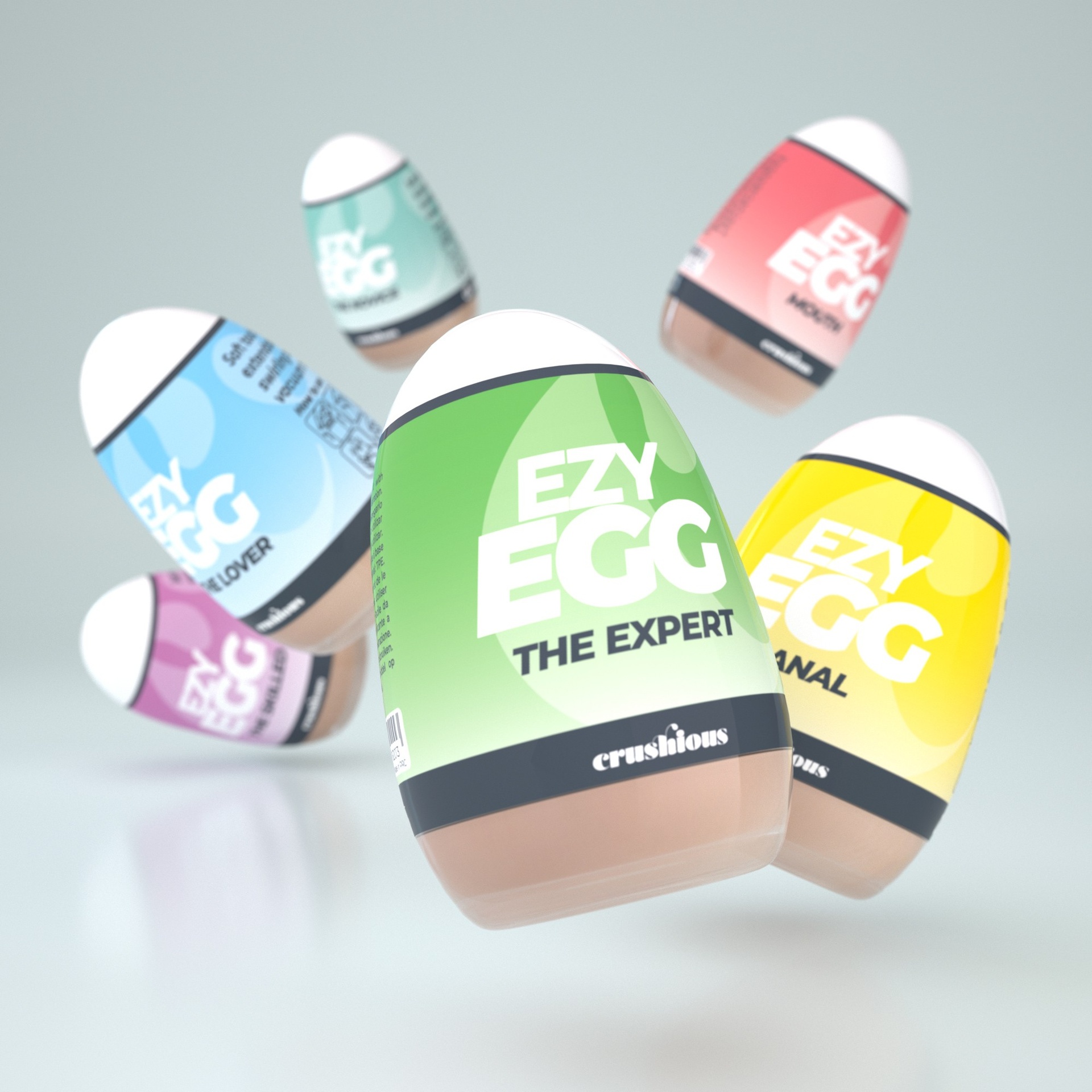Crushious Ezy Egg masturbatore ovetto pack 6 pezzi
