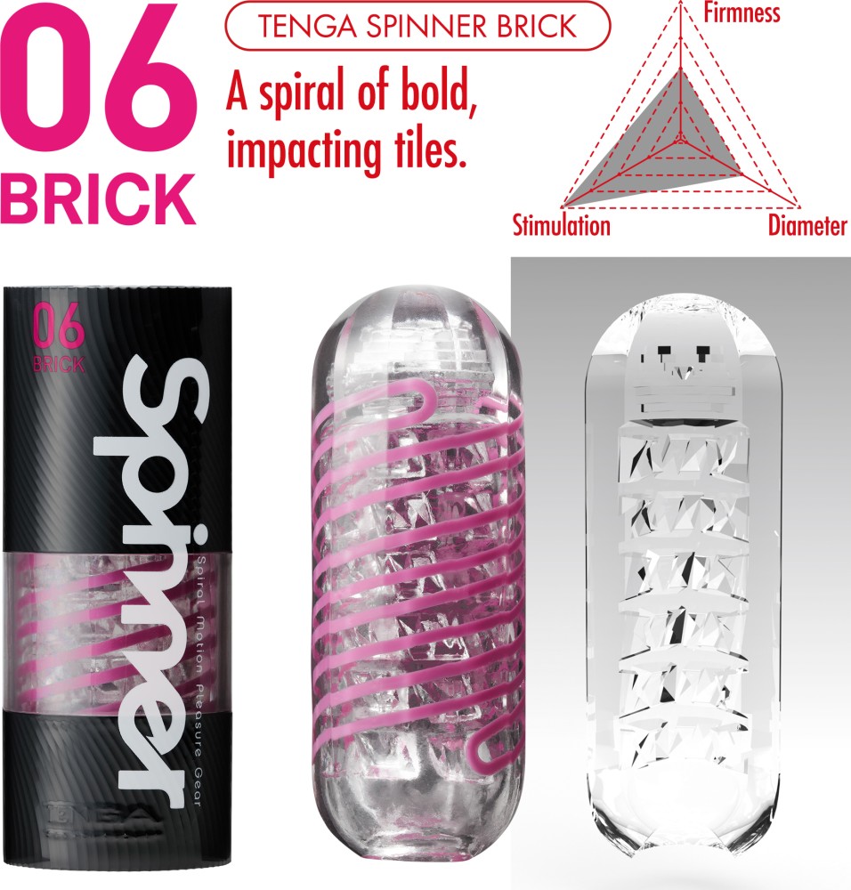 Tenga Spinner 06 Brick masturbatore uomo intenso