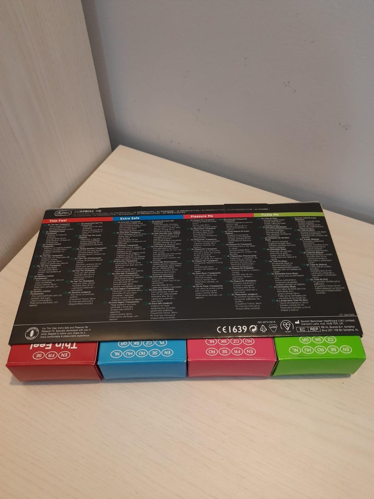 Durex Surprise Me preservativi assortiti 40 pz rilievi