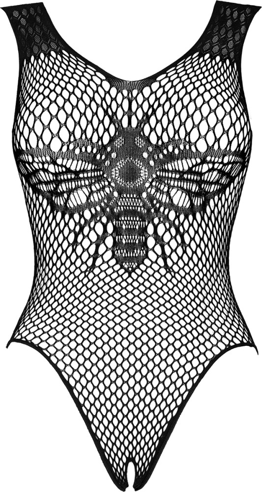 Obsessive B134 body sexy rete nera aperto al cavallo