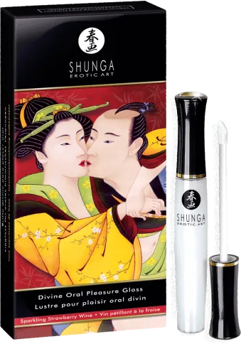 Shunga Divine Oral Pleasure Gloss fragola sesso orale