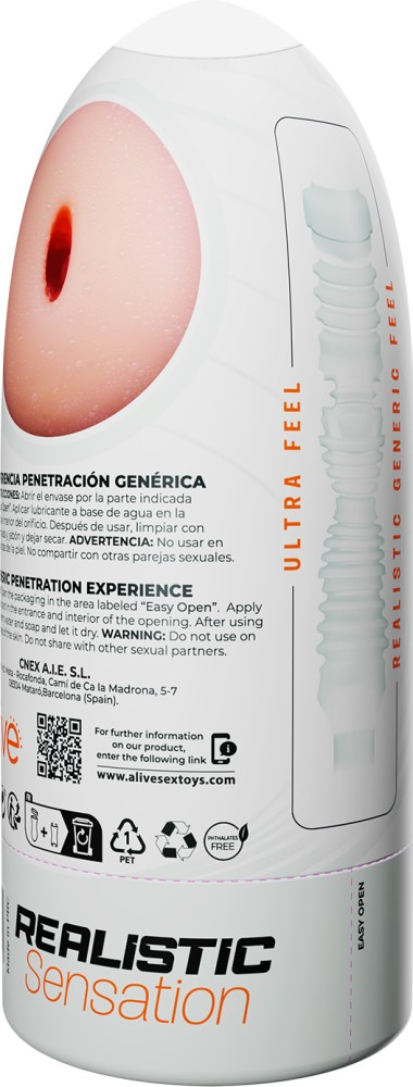 Alive Flex masturbatore uomo canale flessibile 16 cm