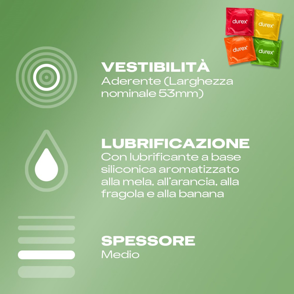 Durex Tropical preservativi aromatizzati 144 pezzi colorati