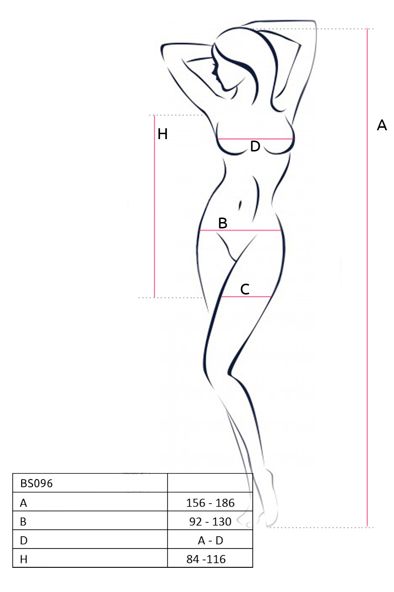 Passion BS096 bodystocking rete elastica