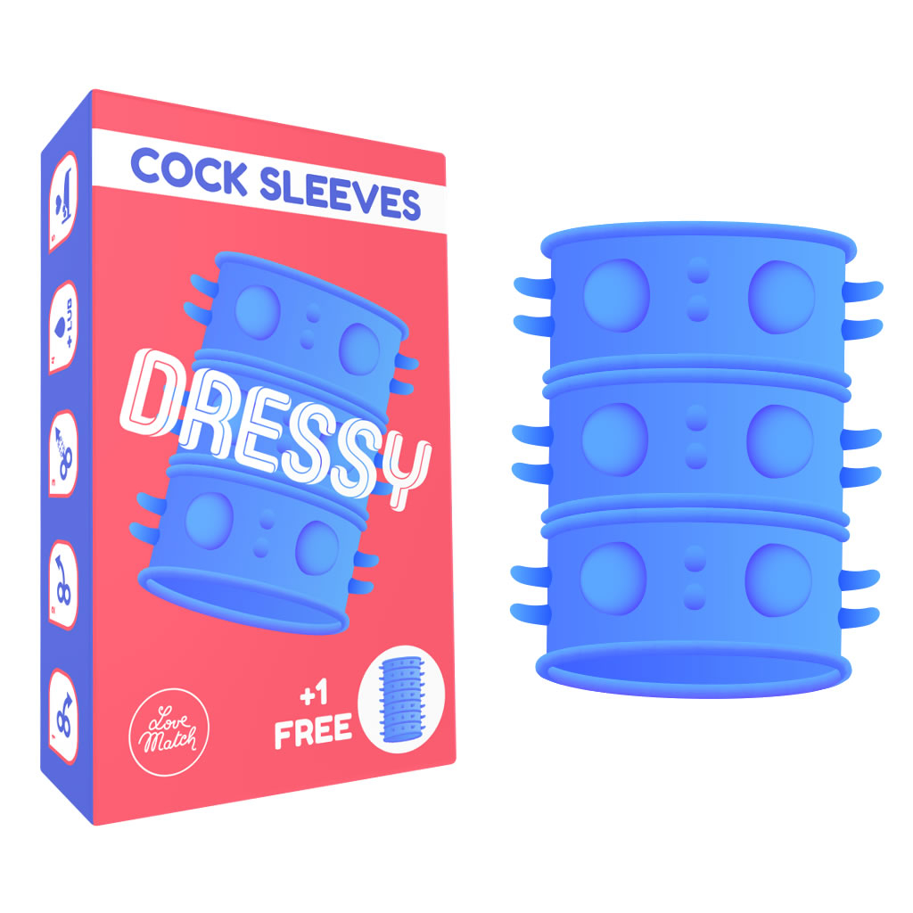 Love Match Dressy guaina per pene stimolante 2 pezzi