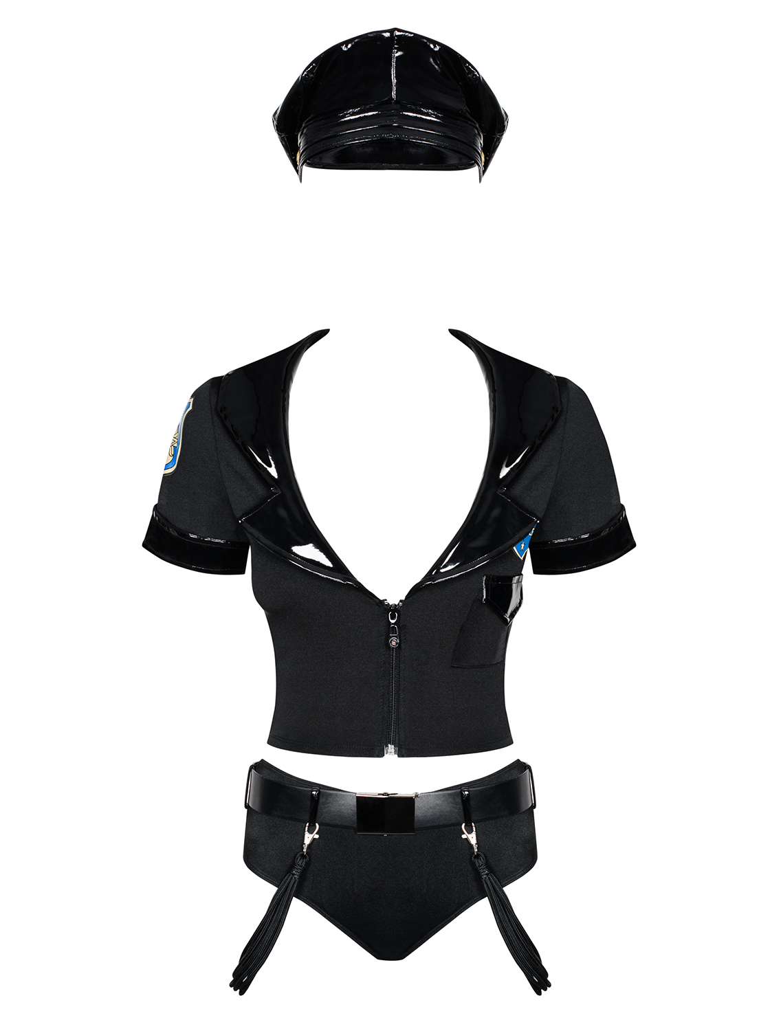 Obsessive Police Corset costume sexy poliziotta nero