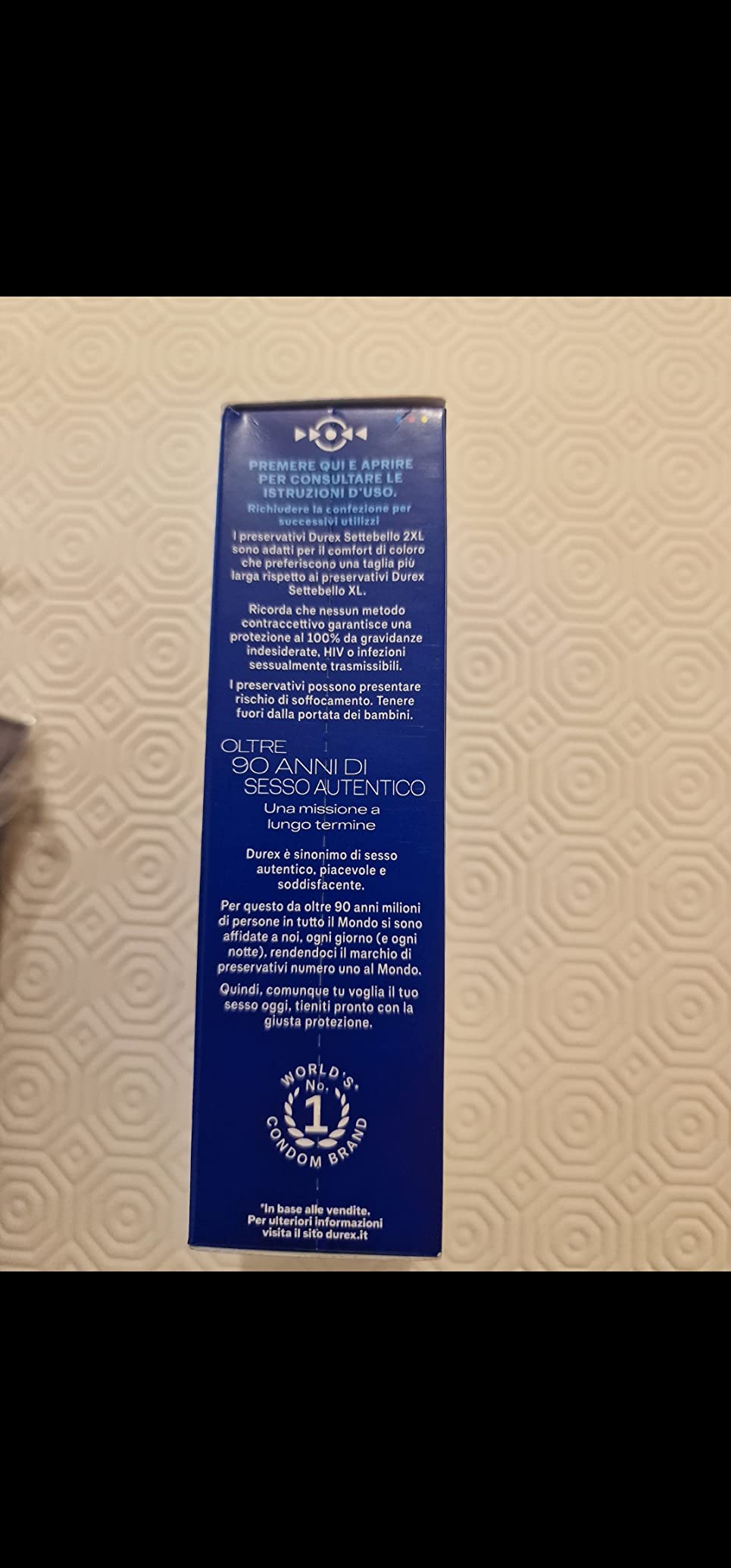 Durex Settebello XXL preservativi 30 pezzi misura larga