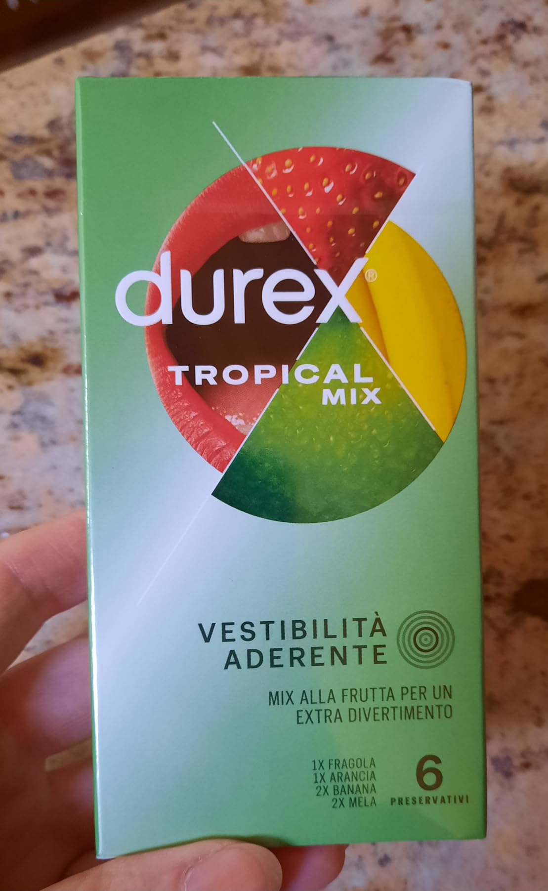 Durex Tropical preservativi aromatizzati 6 pezzi frutta