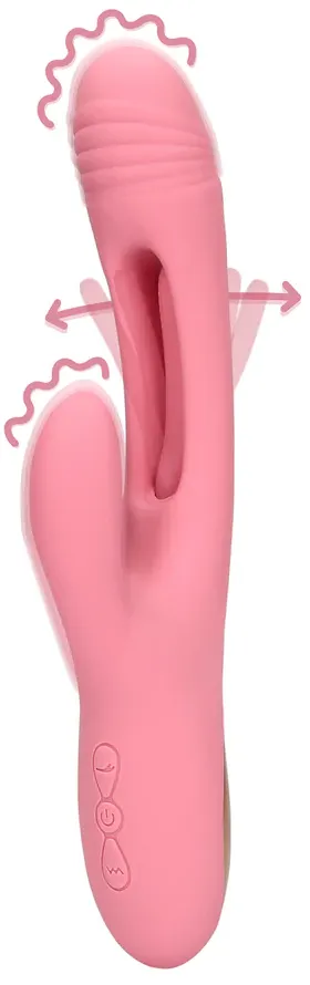 Loveline Flapping G-Spot Rabbit vibratore in silicone