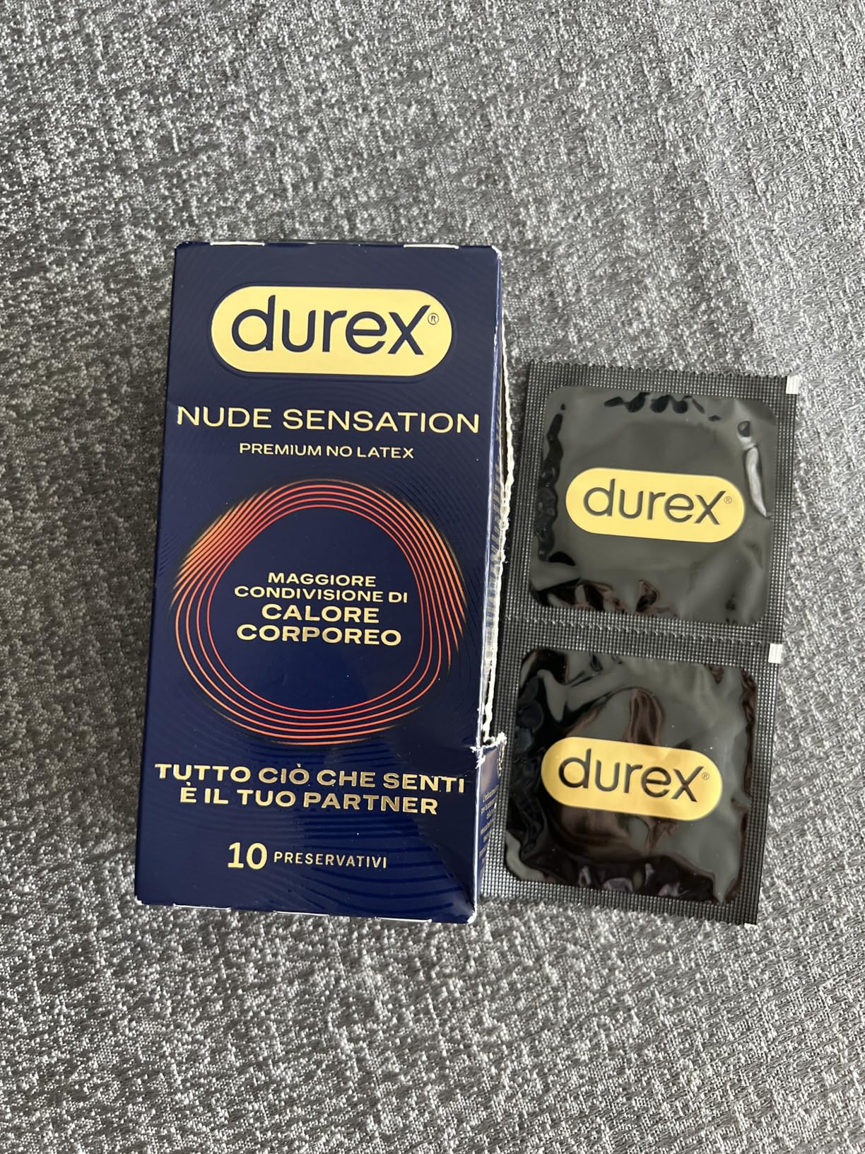 Durex Nude Sensation preservativi nitrile 10 pezzi senza lattice