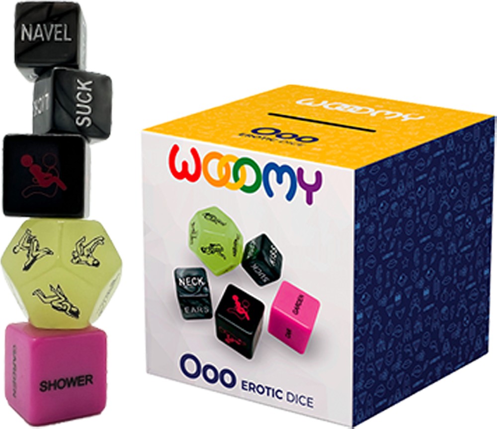 Wooomy Ooo Erotic Dice dadi erotici 5 pezzi
