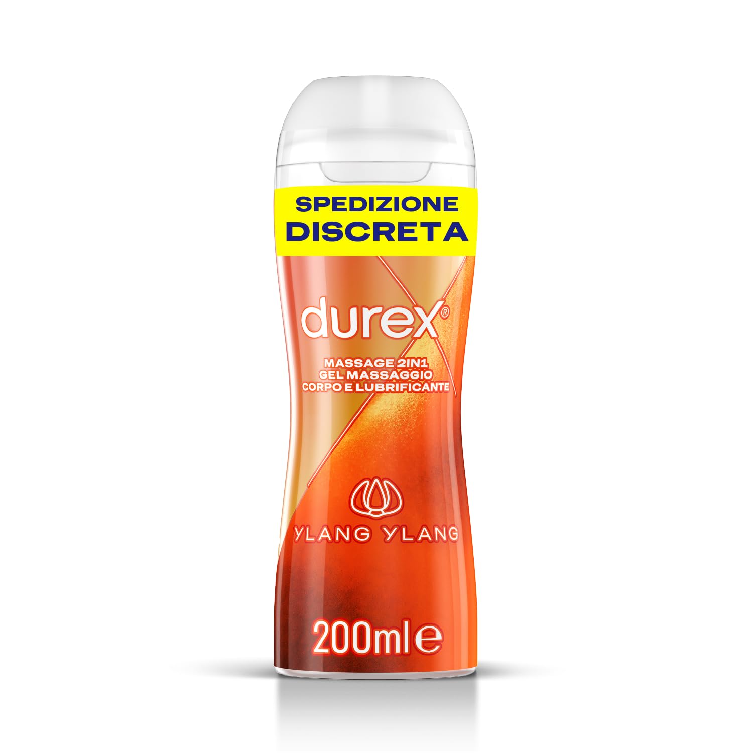 Durex Massage 2in1 lubrificante gel 2x200 ml ylang guaranà