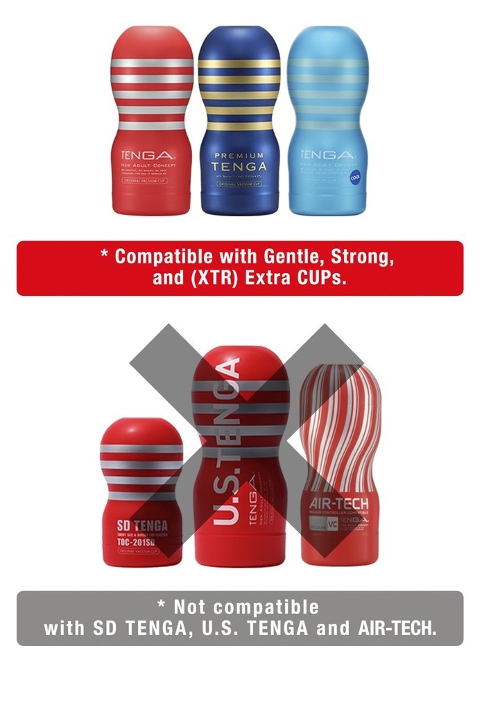 Tenga Cup Vibrator 1st Set masturbatore vibrante con 2 cup