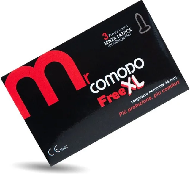 MrComodo Free XL preservativi anallergici extralarge 66 mm