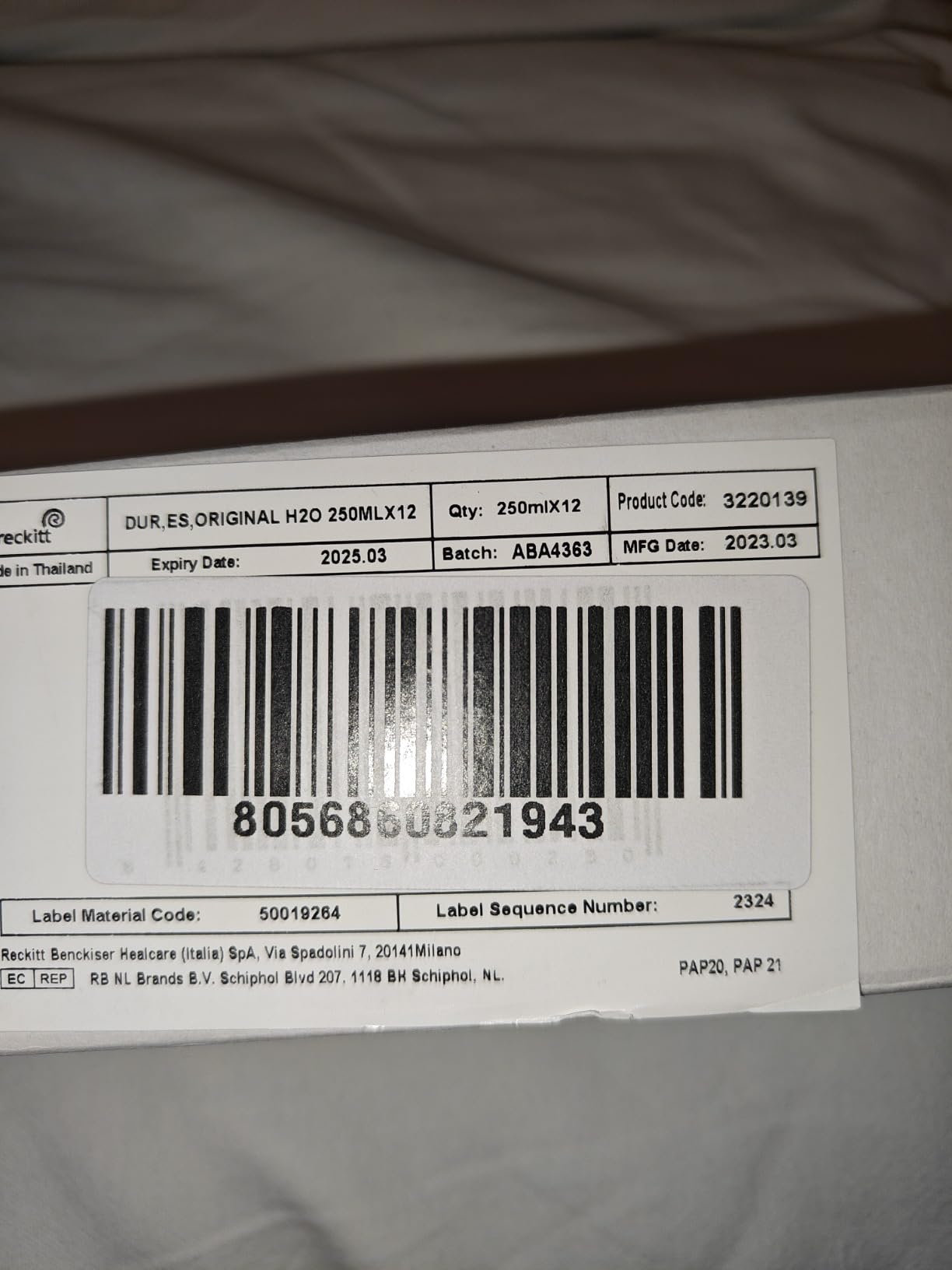 Durex Feel Gel Lubrificante Intimo 250 ml Classico