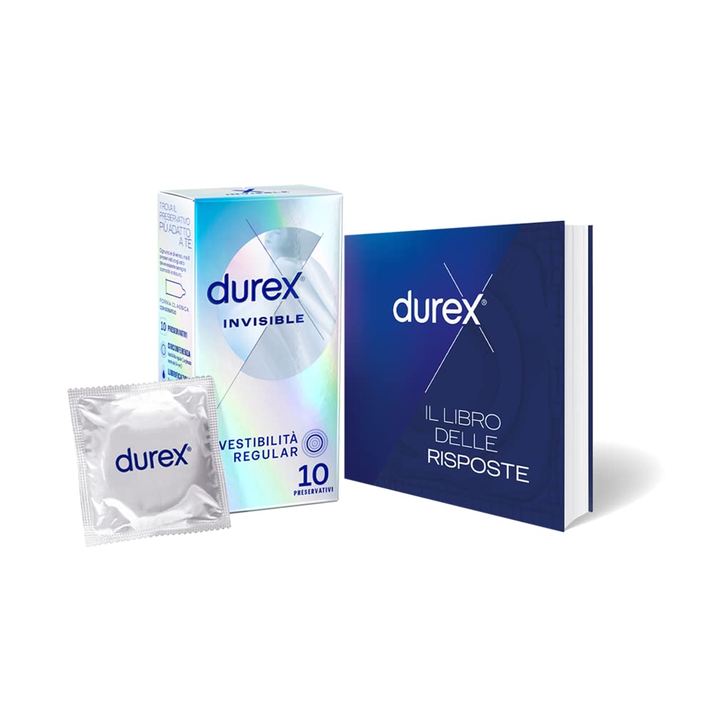Durex Invisible Extra Sottili preservativi 10 pezzi ultrasottili