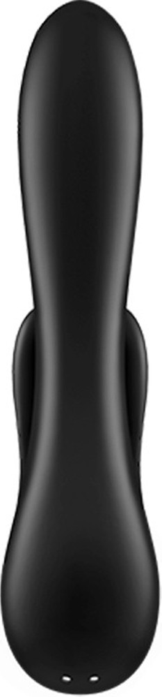 Satisfyer Double Flex vibratore rabbit rosso con app 20 cm silicone