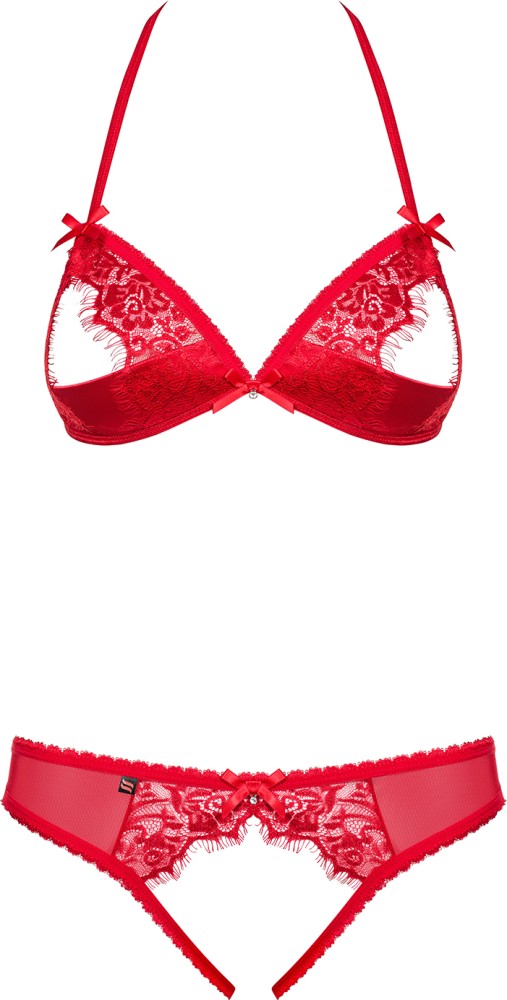Obsessive 870-SEC-3 completino intimo rosso aperto