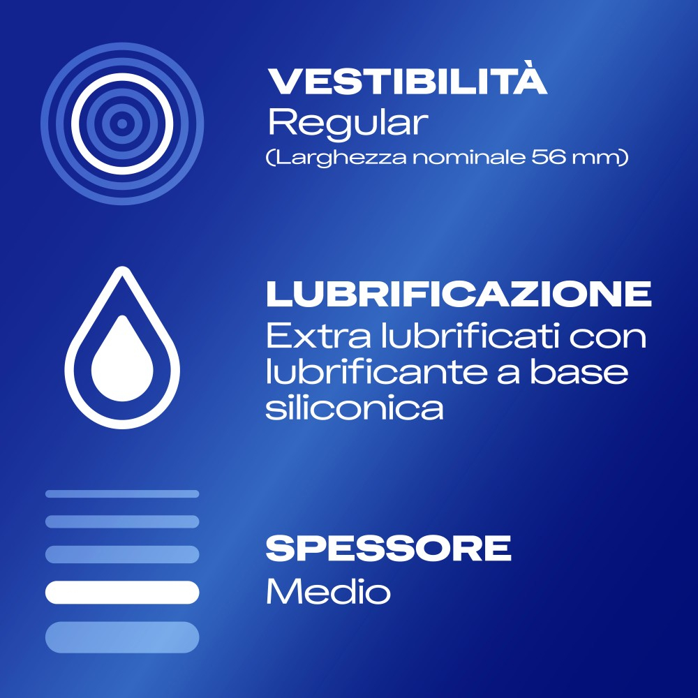Durex Settebello Jeans preservativi classici lattice 56 mm