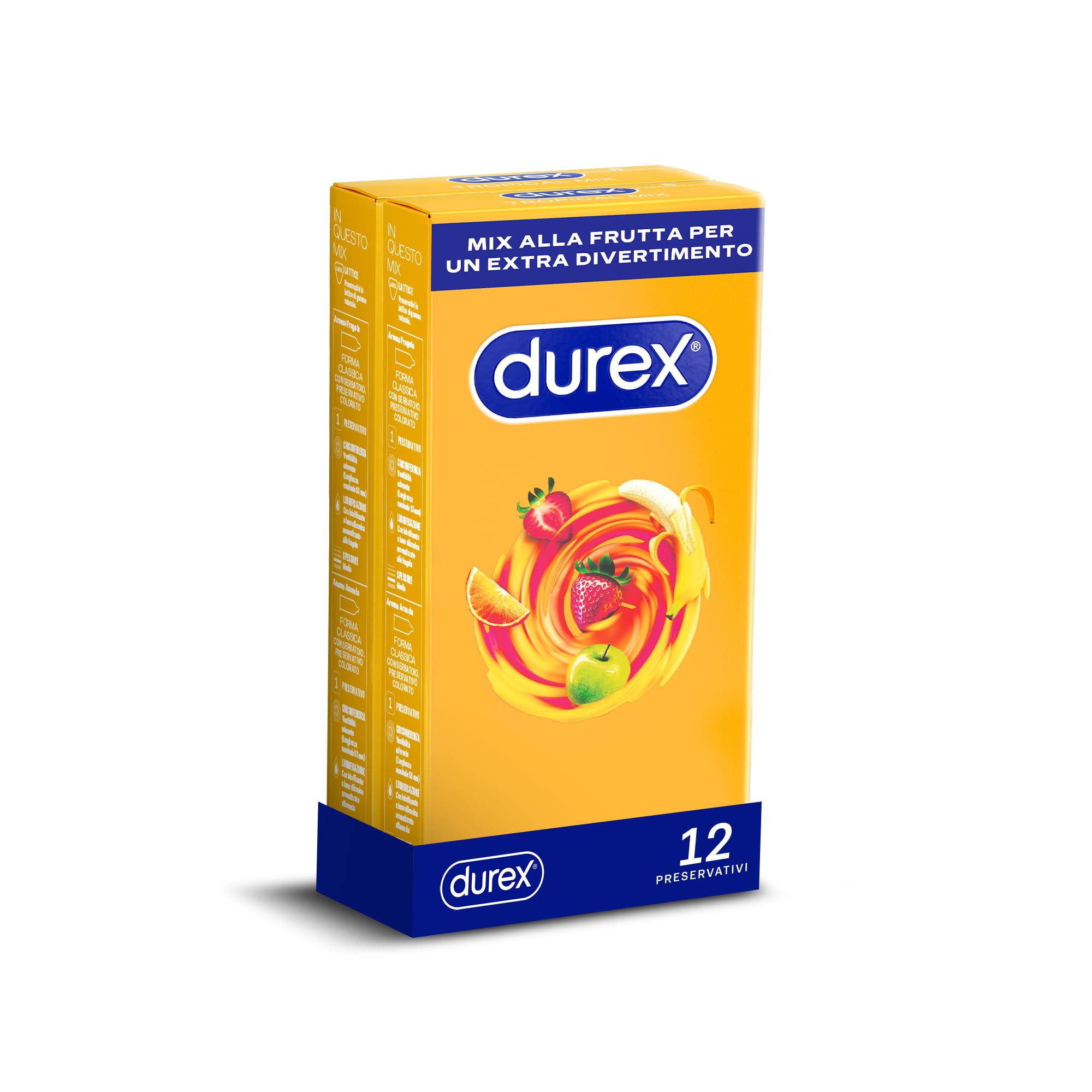 Durex Tropical preservativi 12 pz aromatizzati frutta