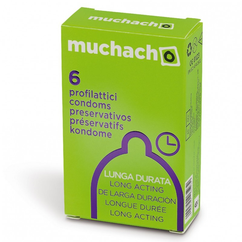 Muchacho Long Acting preservativi ritardanti 6 pezzi