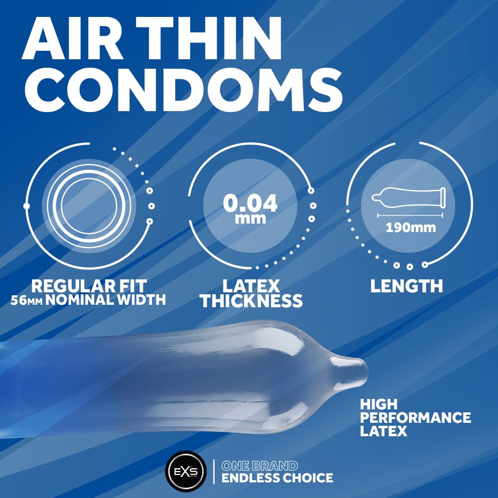 EXS Air Thin preservativi ultrasottili 12 pezzi vegan