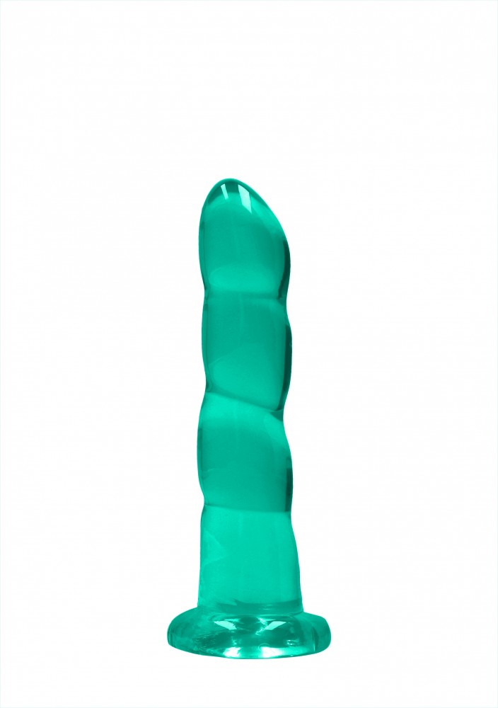 RealRock Crystal Clear 7 dildo ventosa turchese