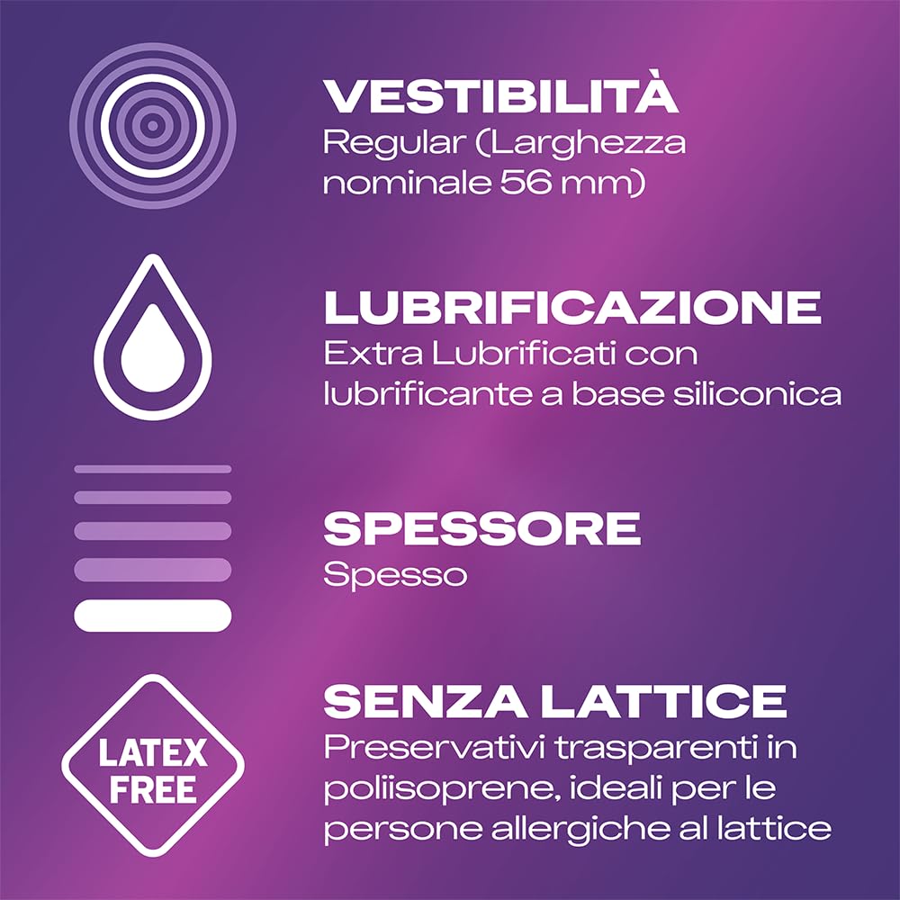 Durex No Latex preservativi senza lattice 6 pezzi
