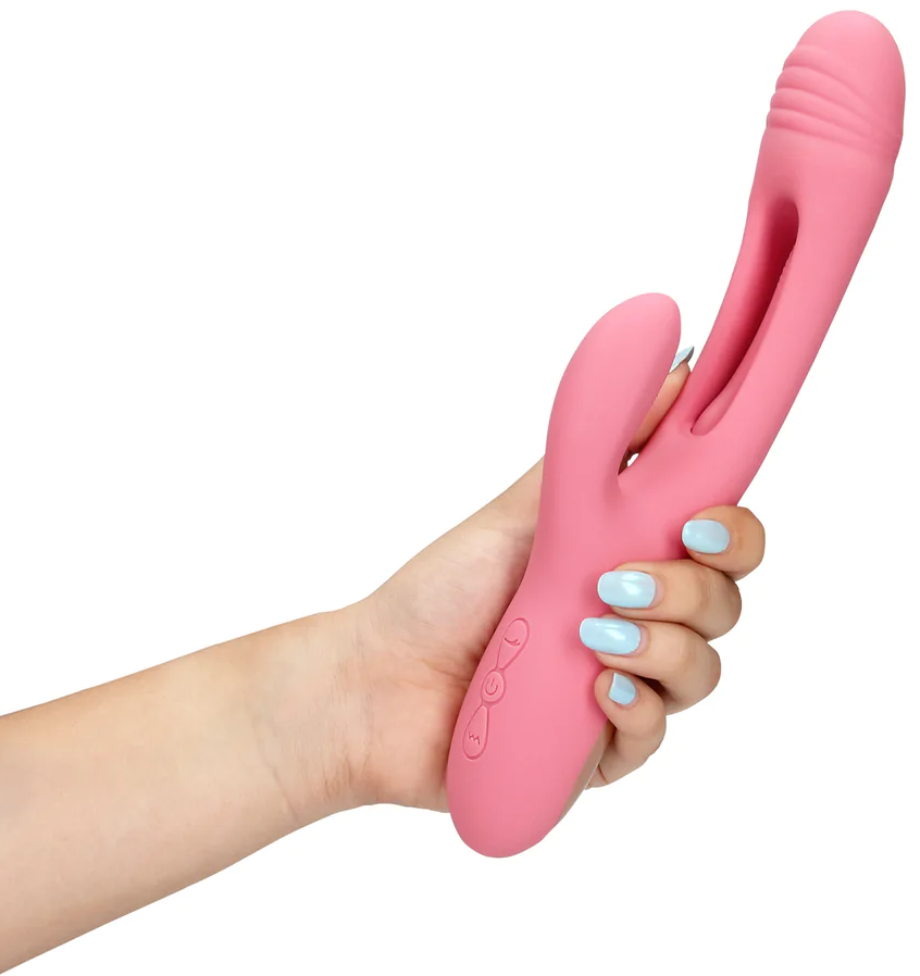 Loveline Flapping G-Spot Rabbit vibratore in silicone