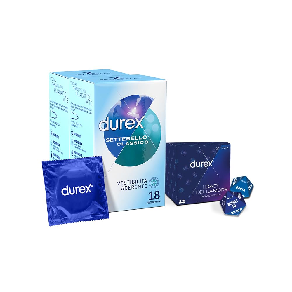 Durex Settebello Classico preservativi 36 pezzi forma classica